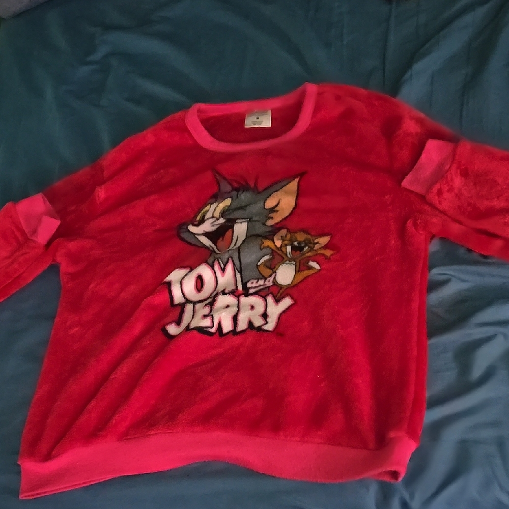Tom and Jerry Red Sweatshirt